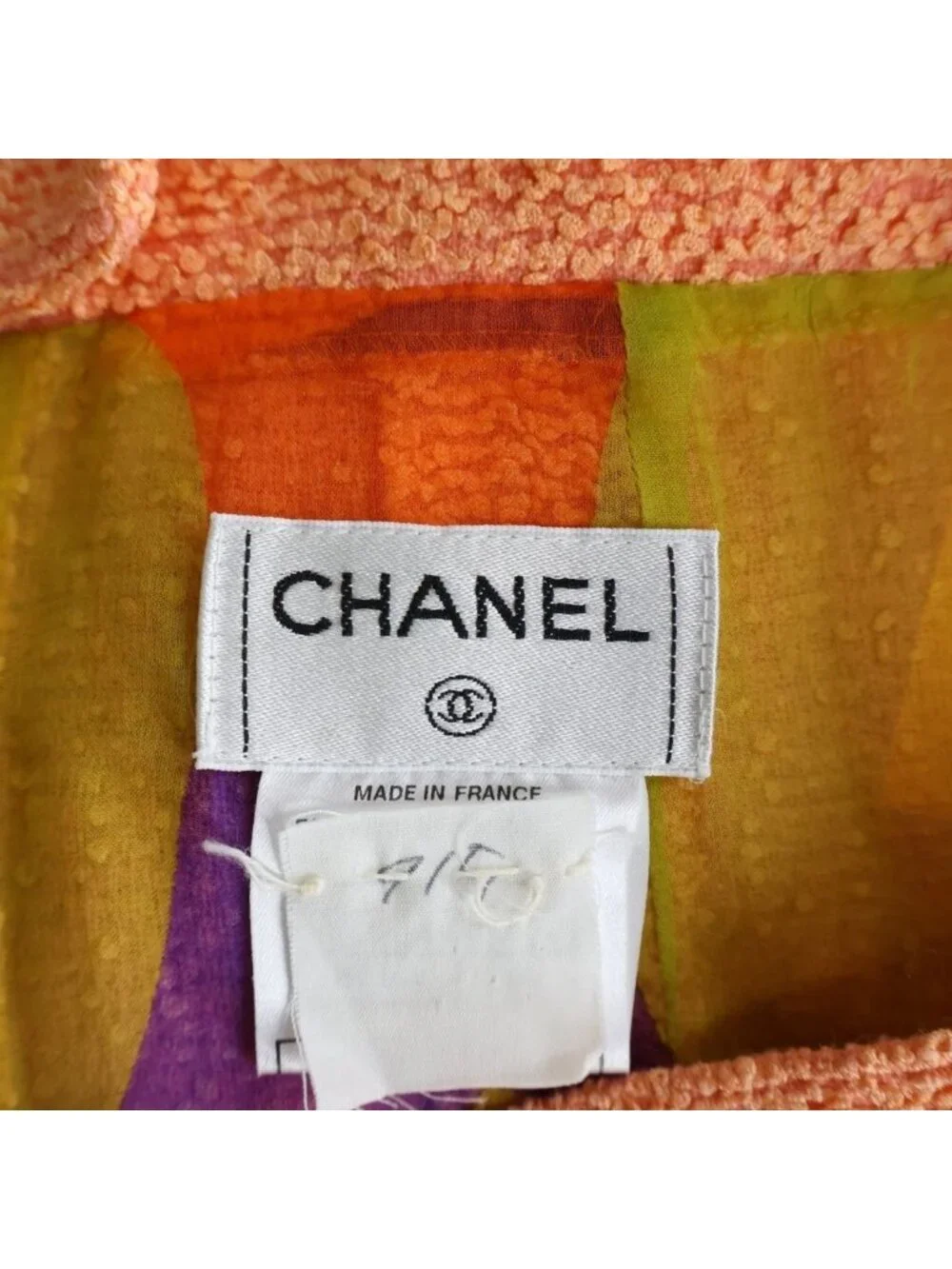 Chanel Set-Up Wool Blend Lining Scarf Short Jacket Medium Skirt Pink